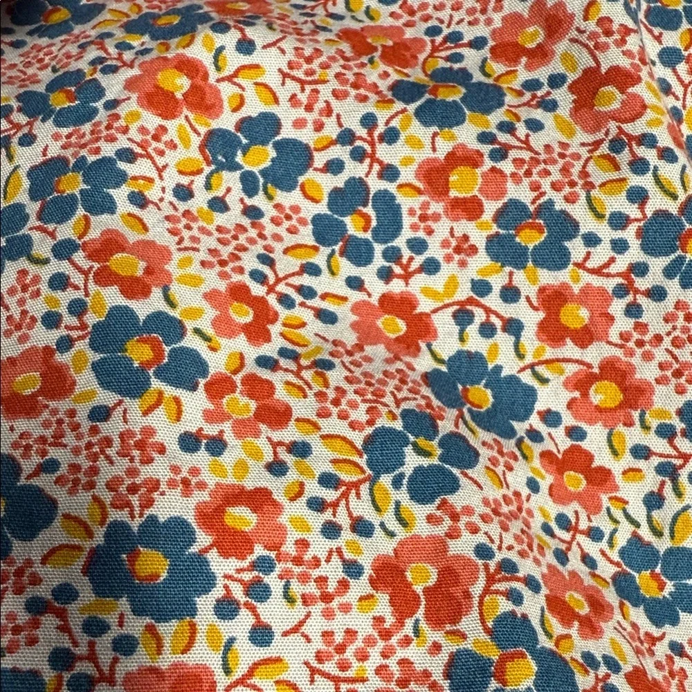 J. Crew Men's Floral Button Down Shirt - Red and Blue